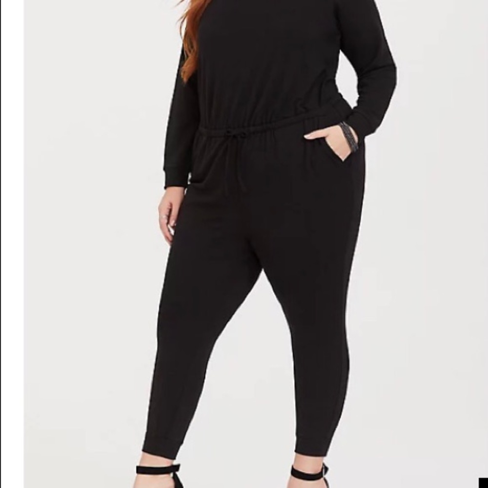 Torrid Black Knit Jumpsuit